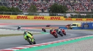 Fabio Di Giannantonio ganó una accidentada carrera de MotoGP en Catalunya